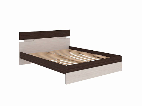 Кровать в стиле минимализм Milton - Современная кровать с оригинальным изголовьем.