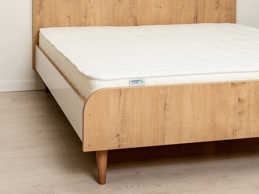 Кровать Way 180x190 ЛДСП Бунратти - Компактная корпусная кровать на деревянных опорах