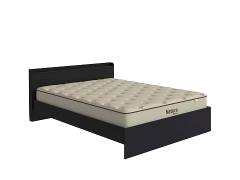 Черная кровать Bord - Кровать из ЛДСП в минималистичном стиле.