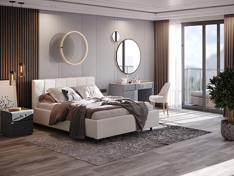 Белая кровать Nuvola-7 NEW - Современная кровать в стиле минимализм