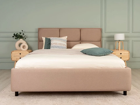 Кровать без основания Malina - Изящная кровать без встроенного основания из массива сосны с мягкими элементами.